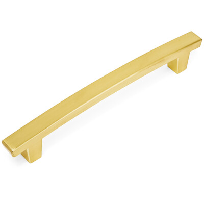 Cosmas Cabinet Hardware Brushed Brass Contemporary Handle Pull #5238BB