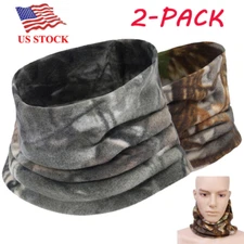 2PCS Winter Neck Warmer Gaiter Windproof Scarf Ski for Cold Weather Face Masks