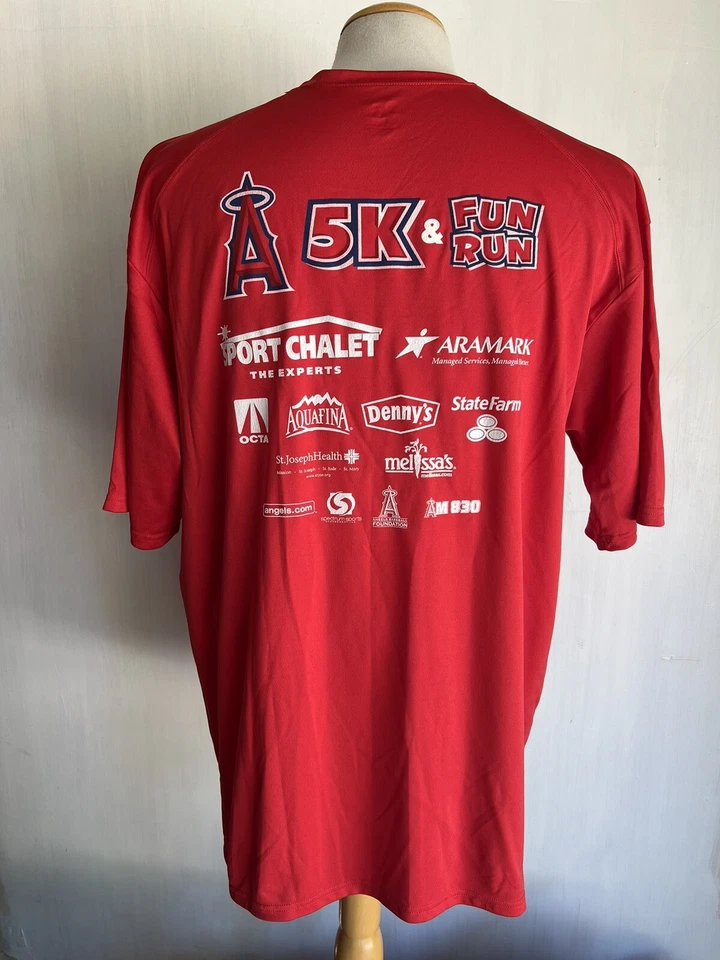 LOS ANGELES ANGELS (2013) Official MLB 5K & Fun Run Participant T-Shirt Size 2XL - Image 3 of 4