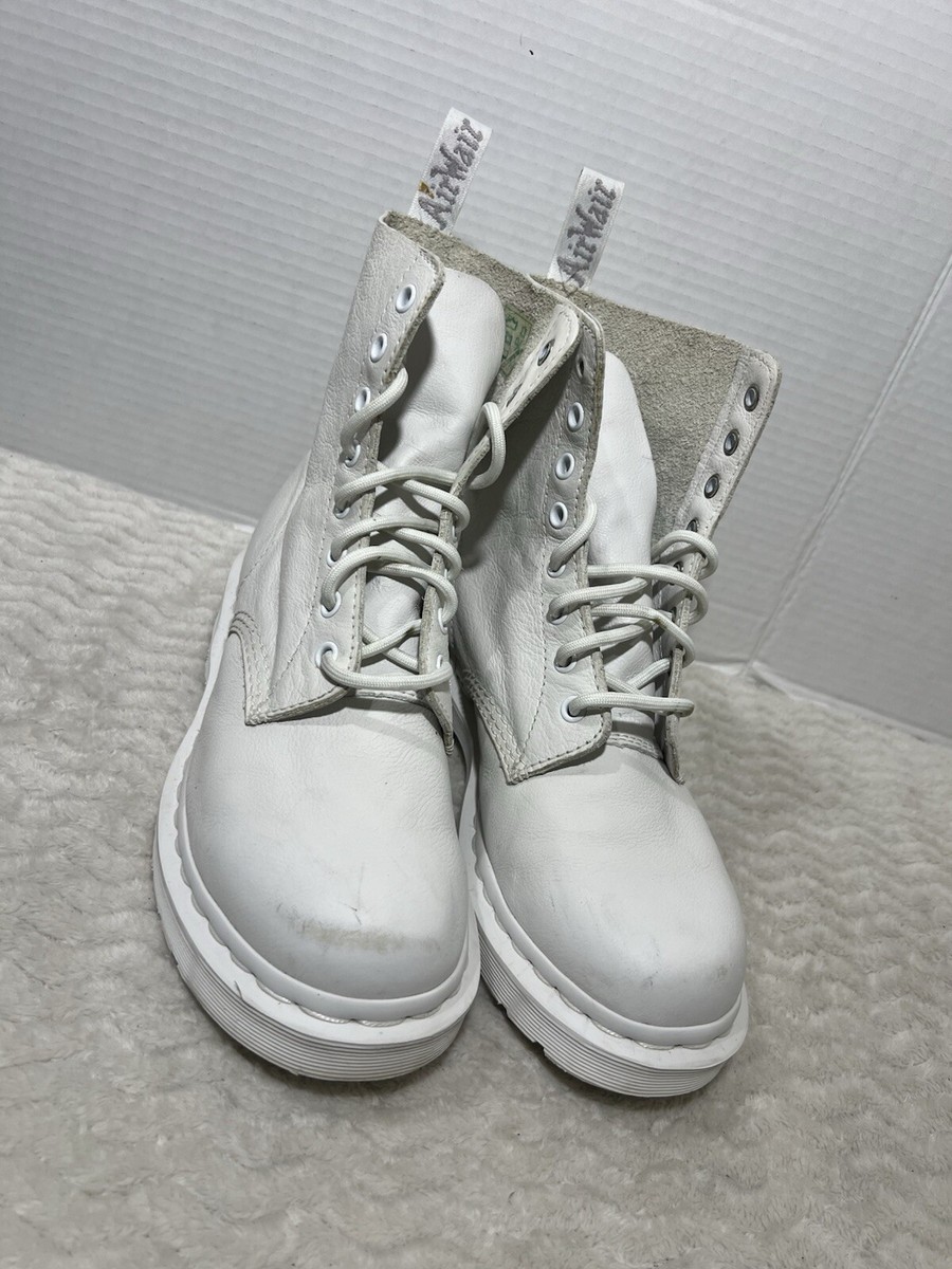 Martens 1460 Pascal Mono Women's Size White Leather Lace Up