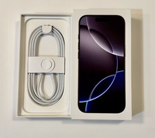 Apple iPhone 16 Pro Black Titanium 128gb Empty Box New w/USB-C Cable