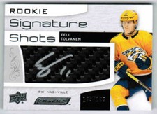 18/19 2018 UD ENGRAINED EELI TOLVANEN RSS-ET ROOKIE SIGNATURE SHOTS AUTO /149
