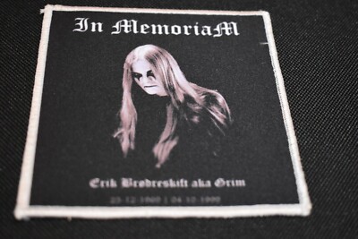 Black Metal Erik Tribute Patch Aufnäher Kutte  Immortal Gorgoroth Borknagar Ork.