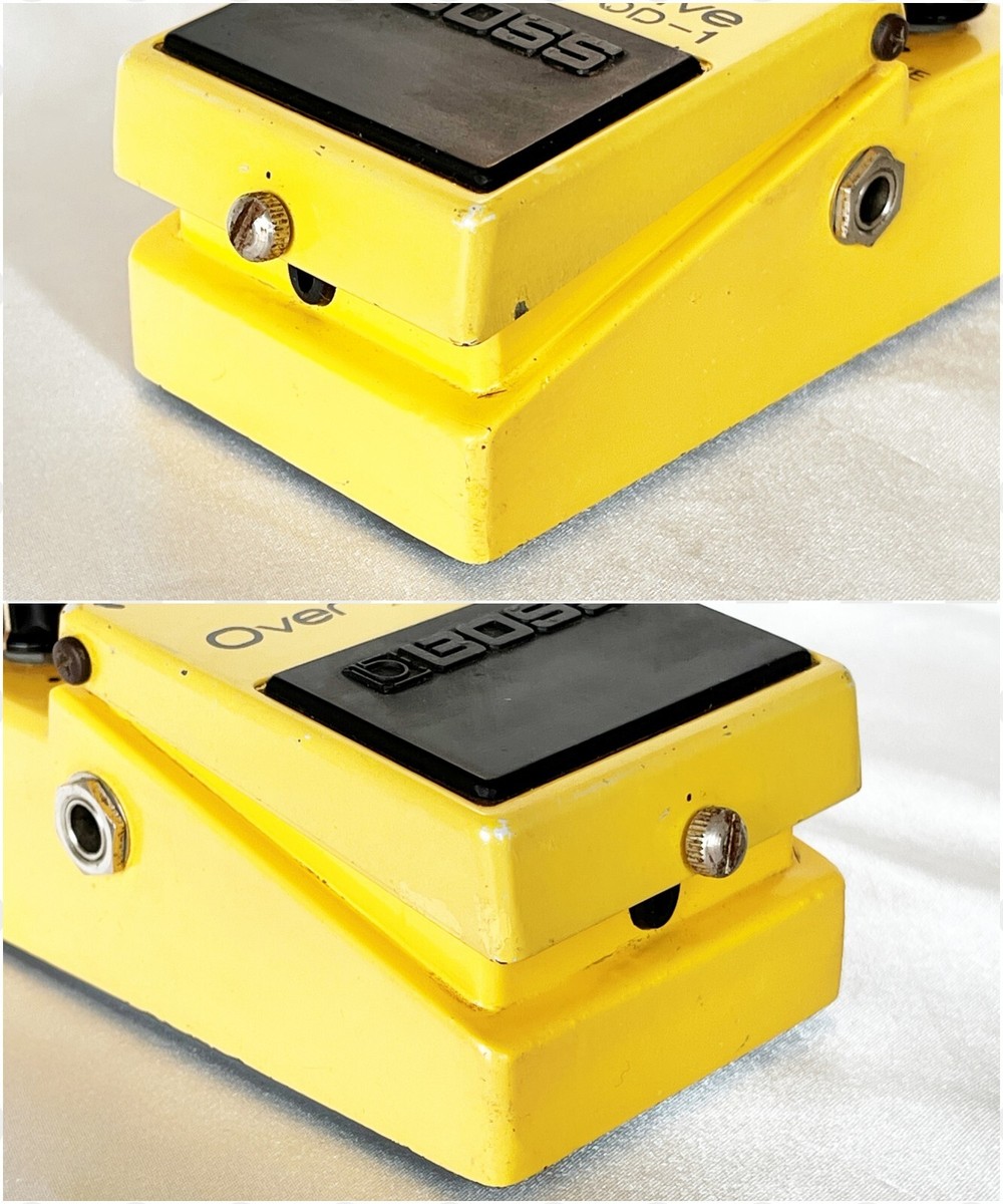 Boss OD-1 Overdrive 1980 Japan Vintage Pedal JRC4558D Silver Boss OD-1 Overdrive 1980 Japan Vintage Pedal JRC4558D Silver