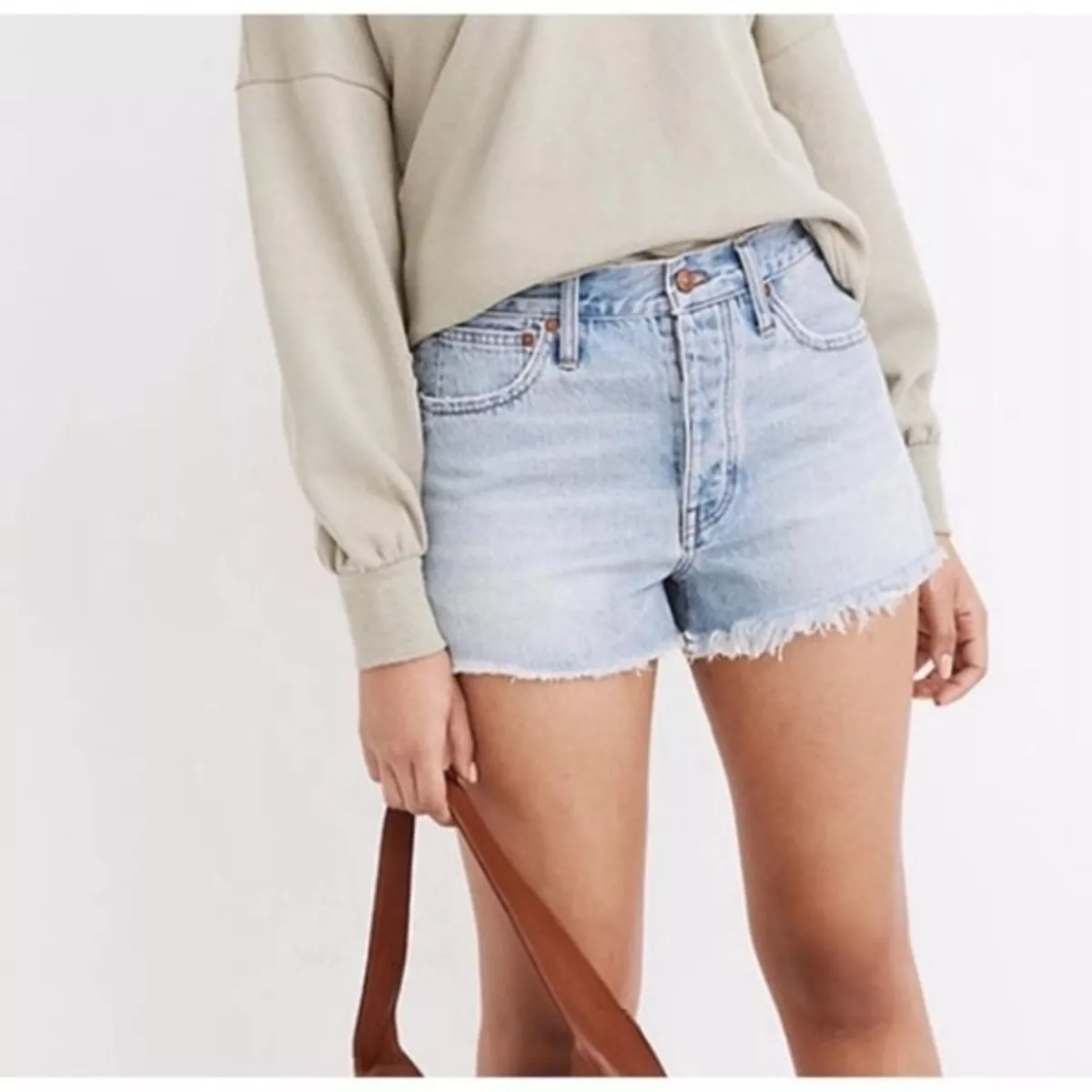 Madewell curvy cheap jean shorts