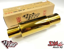 3.5" HRP Cannon Muffler (Gold Finish) 2.5" Inlet **Available**