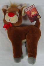 Vintage Rudolph the Red Nose Reindeer Applause 10 Inch Plush Christmas Stuffed