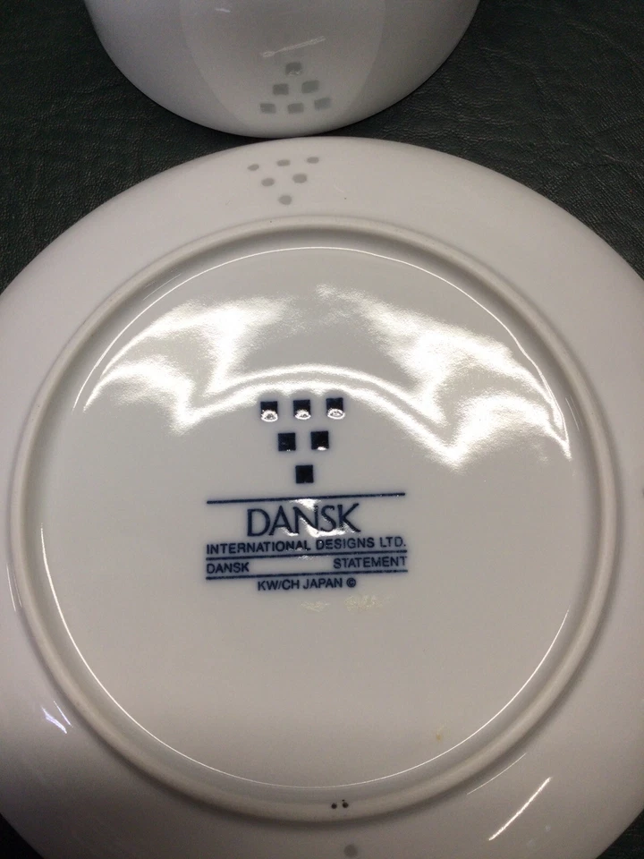 18 piezas Dansk Statement Japón ~ 8 tazas y 10 platillos Foto 3 de 4