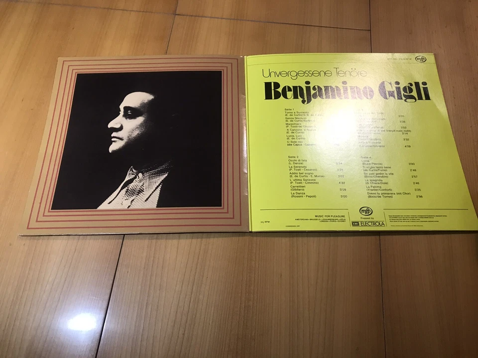 Gigli Tenor Opera Electrola EMI Singer classic La scala music theatre Italy - Bild 2 von 4