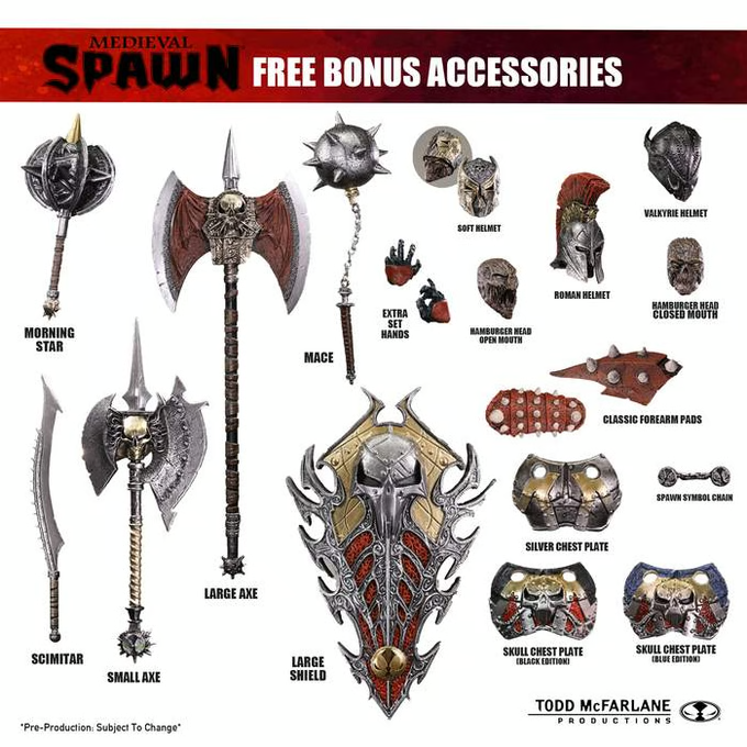 McFarlane Kickstarter BLACK EDITION MEDIEVAL SPAWN, In Hand, Ready