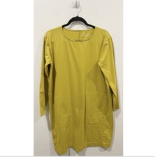 EILEEN FISHER 3/4 Sleeve Flowy Shirt Dress Size M