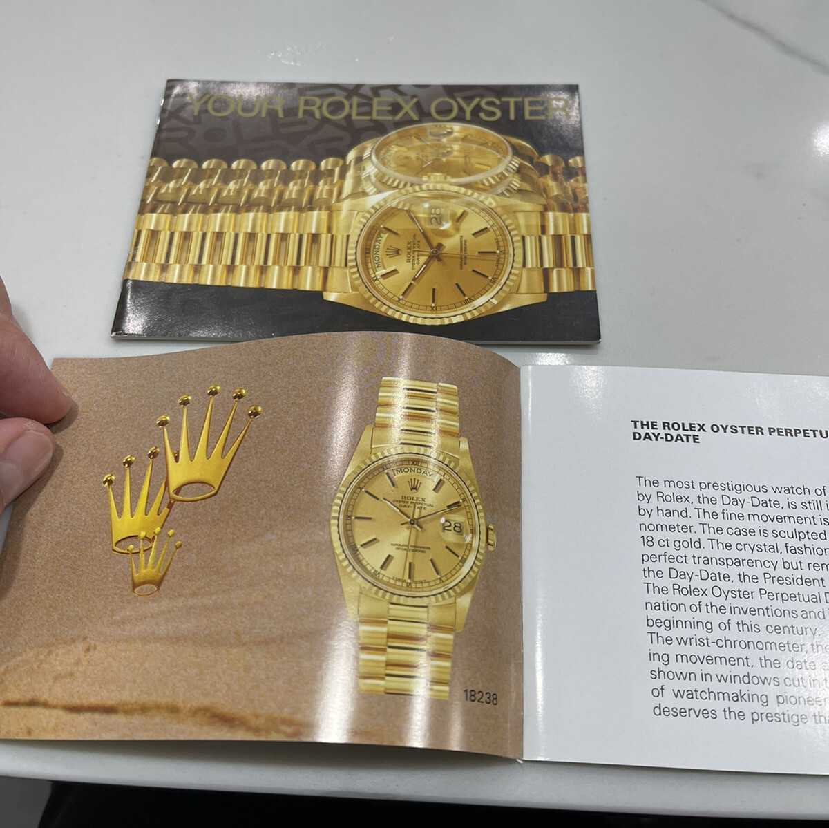 Authentic Rolex President Day-Date Booklet Manual FULL SET 18238