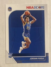 2019-20 NBA Hoops Jordan Poole Rookie Card Golden State Warriors