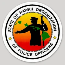 3 Inch Non-Reflective State Of Hawaii Organization Police Officers Sticker Decal