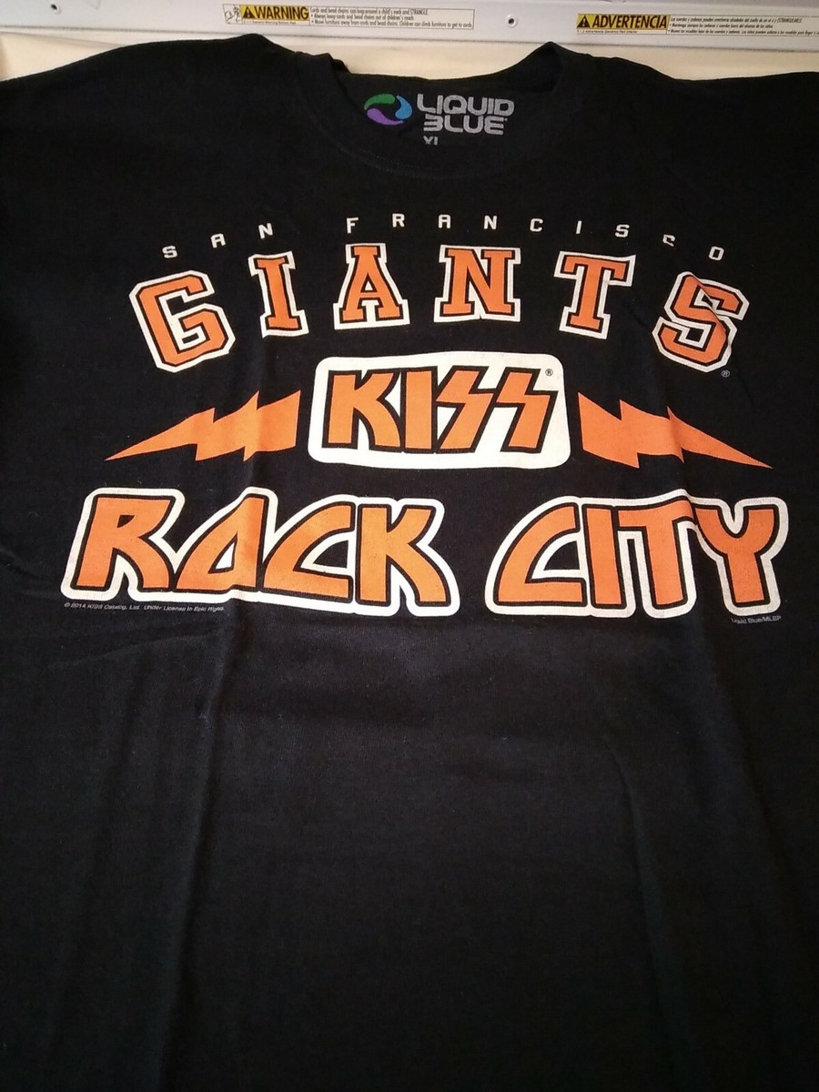 KISS Men's San Francisco Giants Rock City T-shirt X-Large