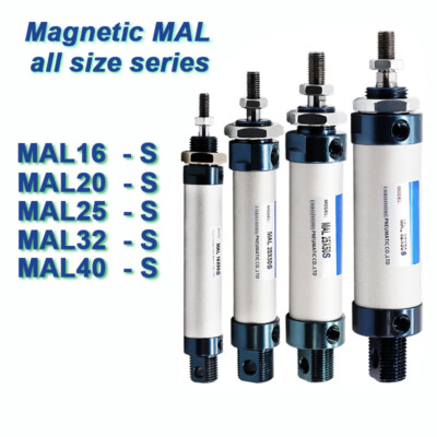 Magnet MAL16 20 25 32 40-S Single Rod Doppelwirkender pneumatischer Luftzylinder