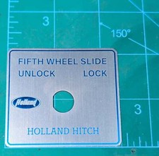 Holland Fifth Wheel Slide Lock Switch Label P...
