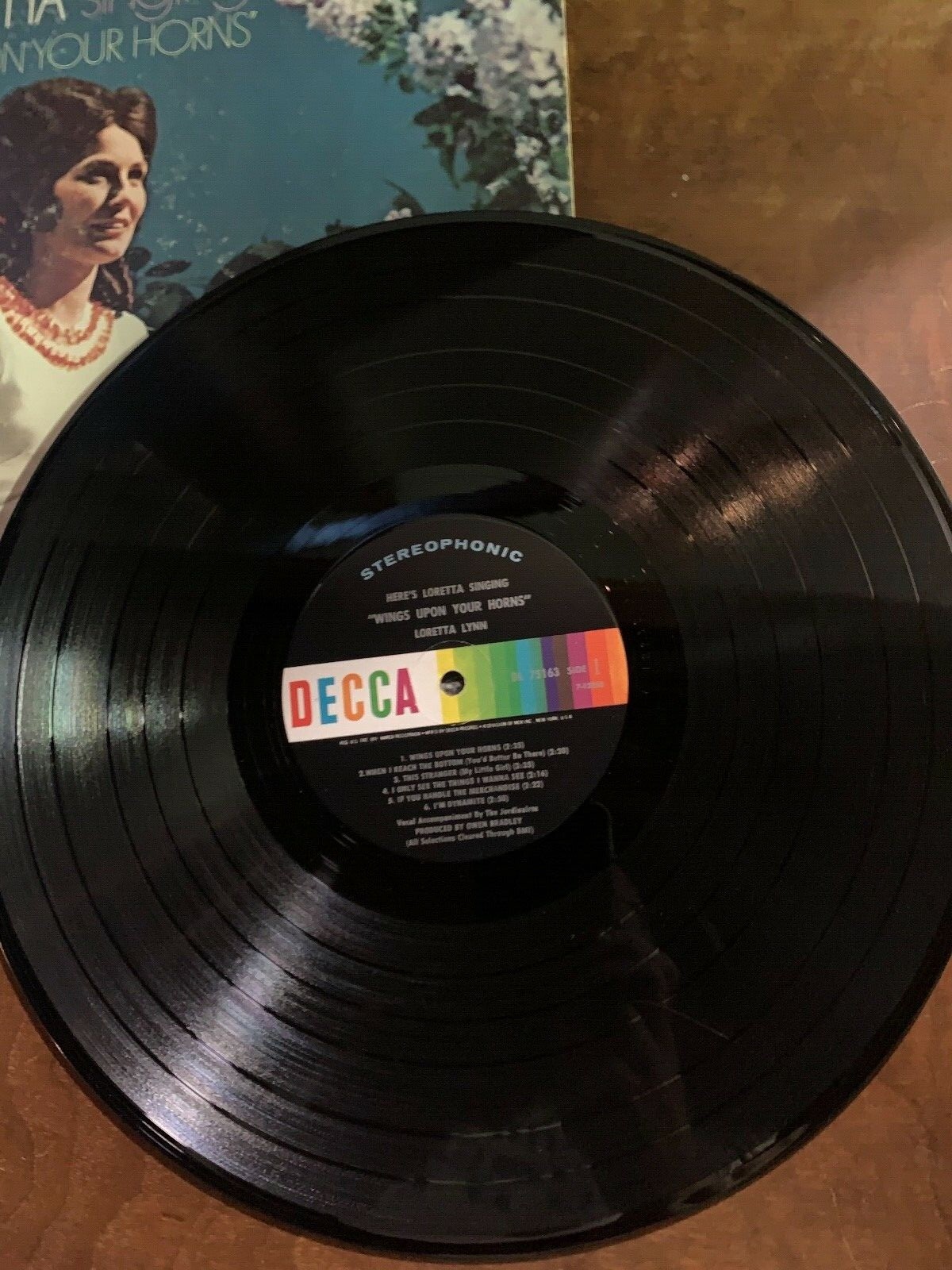 Loretta Lynn Heres Loretta singing Wings Upon Your Horns LP .Vinyl