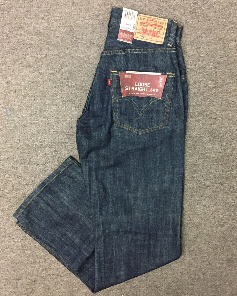 Levi s Men s 569 Loose Straight Jean Indigo Blue 29x32 New eBay