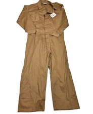 NWT Lake Land FR Coverall Beige Work Construction Welding Mechanic 56X30