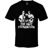 The Hart Foundation Retro Legends Of Wrestling Tag Team T Shirt