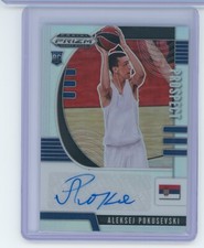 2020 Prizm Draft Picks PA-AP Aleksej Pokusevski Prospect Silver Auto