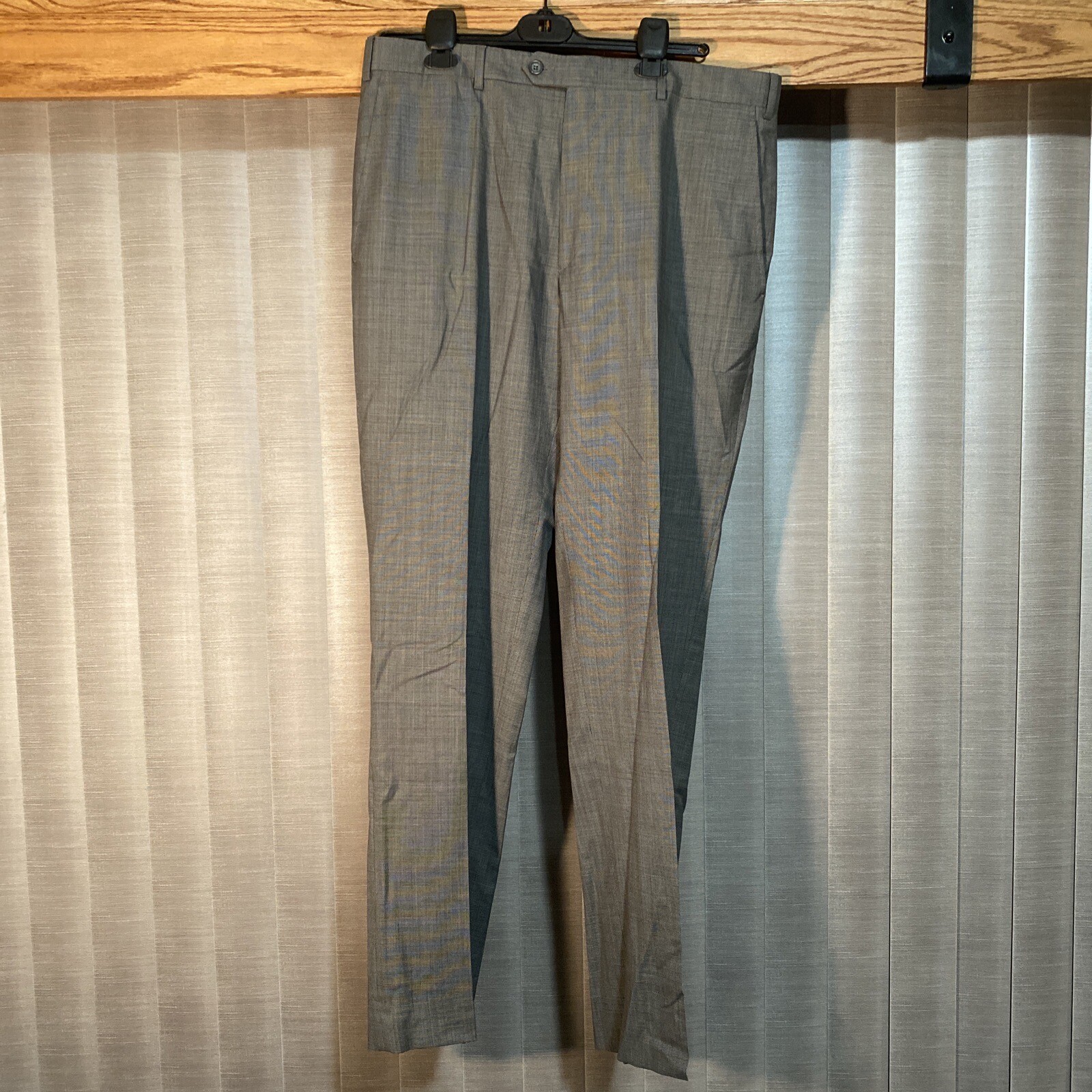Santorelli Romeo Dress Pants 38x33 Gray 100 Virgin Wool Italy eBay
