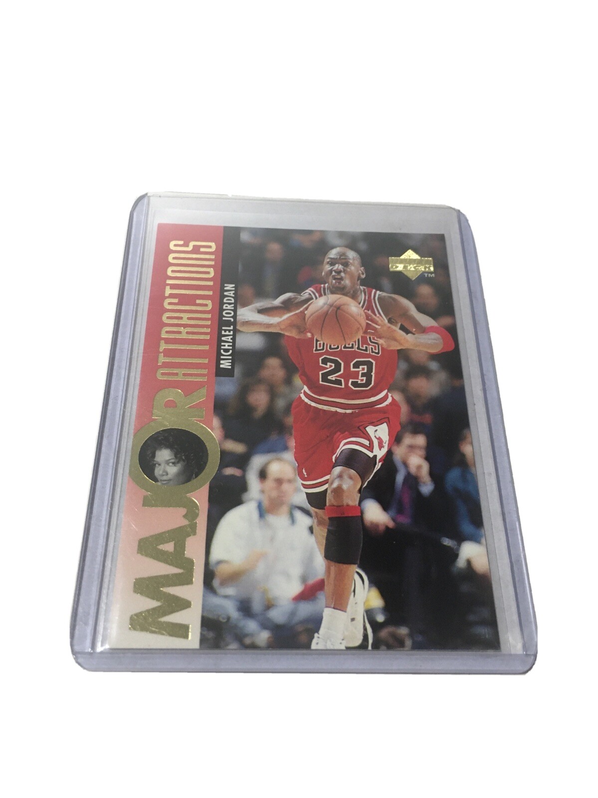 1995 Upper Deck Michael Jordan Rare Queen Latifah #341 Bulls NBA MVP Mint SSP 🔥