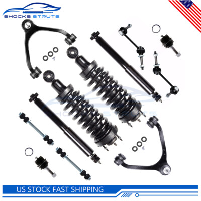 12 Pcs For 03-08 Lincoln Town Car Front Struts Rear Shocks Sway Bars Control Arm
