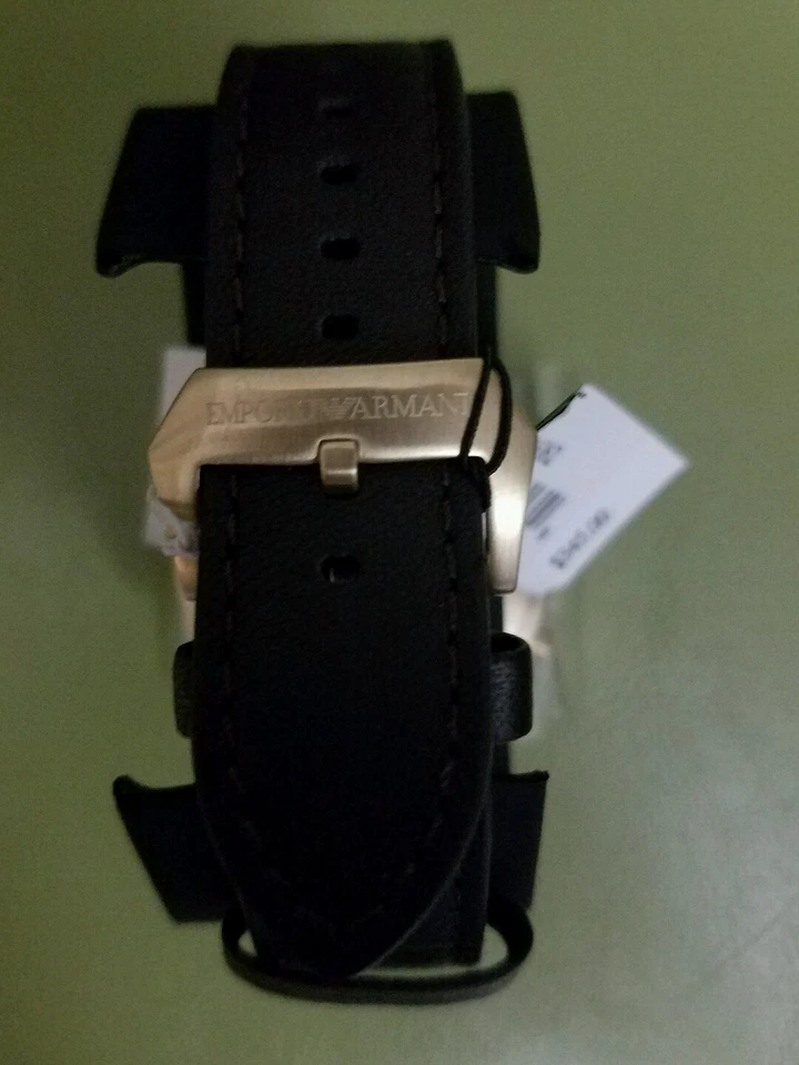 RELOJ ARMANI AR2062 SPORTIVO HOMBRE CUERO MARRÓN NUEVO Foto 3 de 4