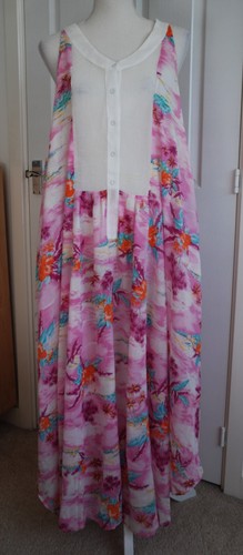 Zimmermann Pink Floral Tropical Beach Summer Maxi Dress Size 1 fits UK8 up to 12 - Picture 4 of 13
