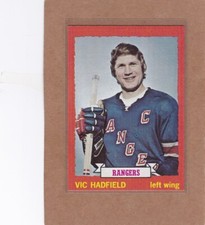 1973-74 TOPPS HOCKEY VIC HADFIELD #181 RANGERS EXMT *A35700