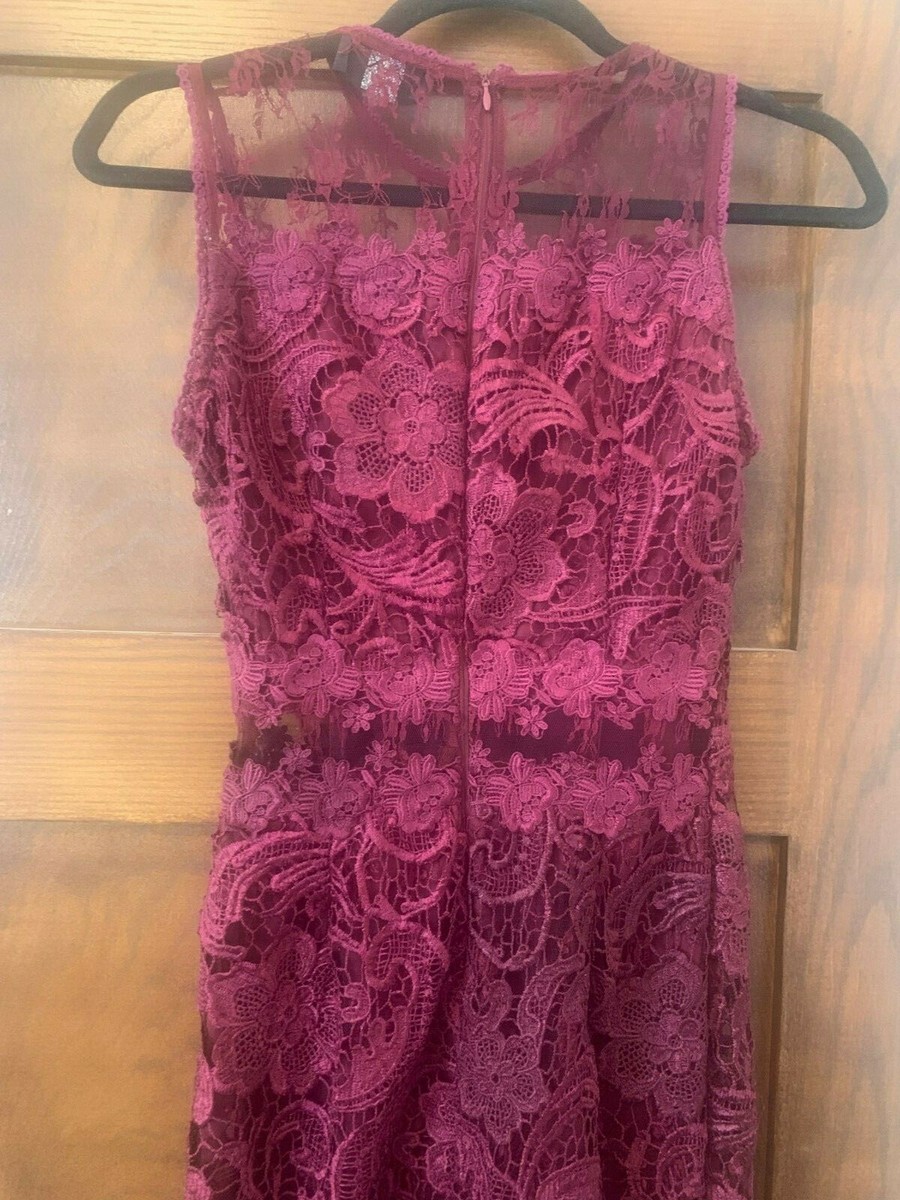 AX Paris Burgundy Lace Midi Dress - UK 8 | eBay AX Paris Burgundy Lace Midi Dress - UK 8 | eBay