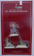 St Nicholas Square Village Winter Sports Sled Skier 3 Piece set