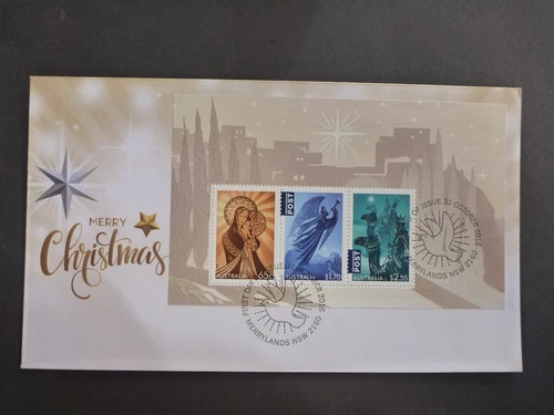 AUSTRALIA 2016 CHRISTMAS MINI SHEET FIRST DAY COVER