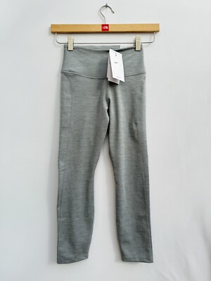 Nike Running DRI FIT Epic Fast Tight Fit Crop Leggings Grau UVP 54,99£ Größe XS