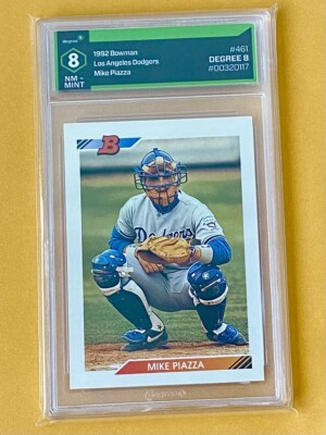その他 92 bowman mike piazza rc GM!! 1992 Bowman #461 Mike Piazza RC Graded 8 NR MINT Condition