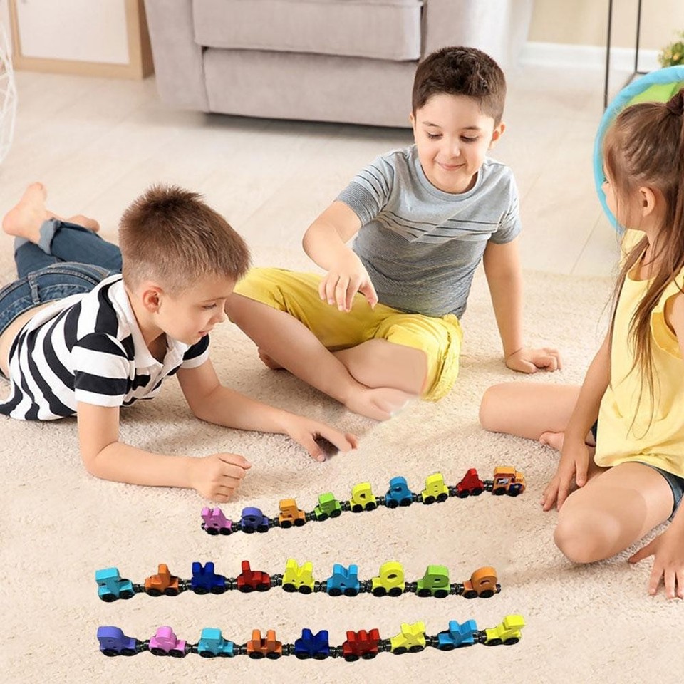 Magnetic Number Small Train Building Blocks Educational For Children ...