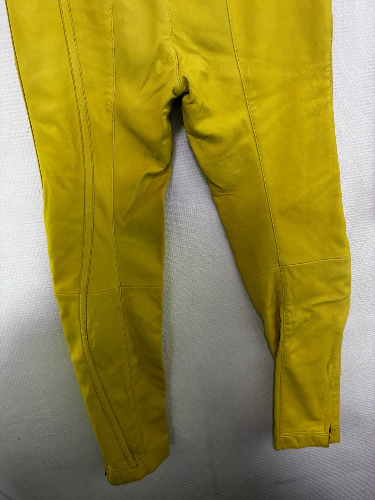 Givenchy Prototype Leather Biker Style Pants Yell… - image 11