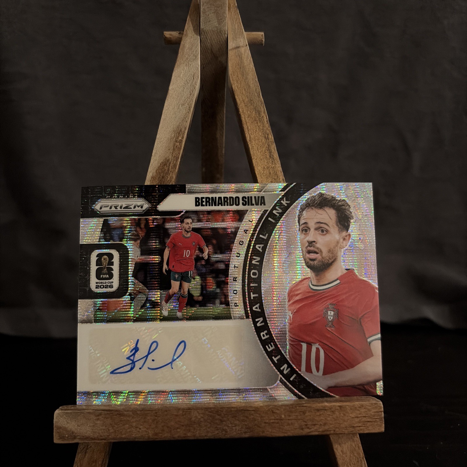 2026 Panini Prizm FIFA World Cup BERNARDO SILVA Wave Auto II-BS Portugal