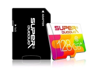 128GB SD-Speicherkarte (Class 10 High Speed) Micro SD Karte mit Full Size Adapter