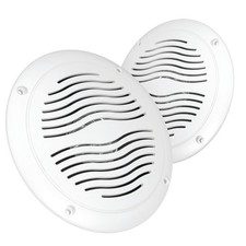 5-inch Water Resistant Outdoor Speakers, Dual Cone, 25W Peak Power, Marine an...