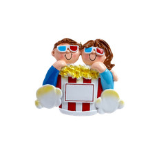 Movie Night Personalized Christmas Ornament