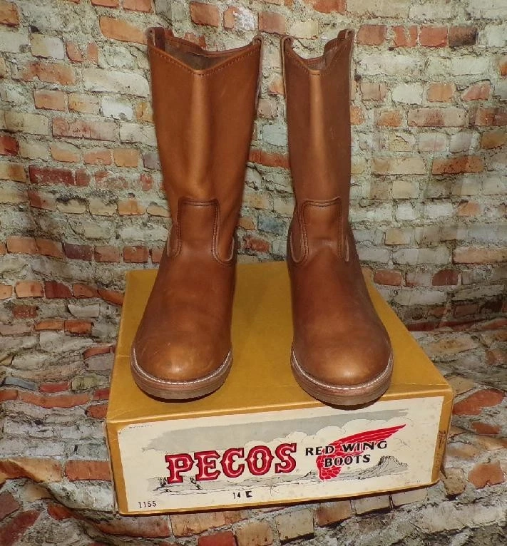 Red Wing Shoes Brown Leather Vintage Shoes for Men for sale  display picture 2