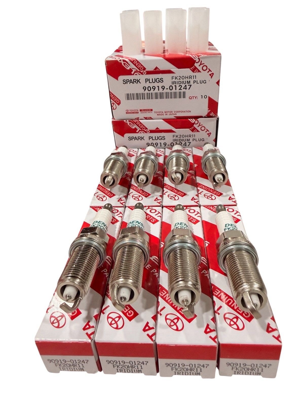 8 PACK OEM 90919-01247 Denso Iridium Spark Plugs for Lexus Lexus ES350 FK20HR11