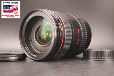 Canon EF 24-105mm f/4L IS USM Lens Full Frame Tested Working Hood Japan