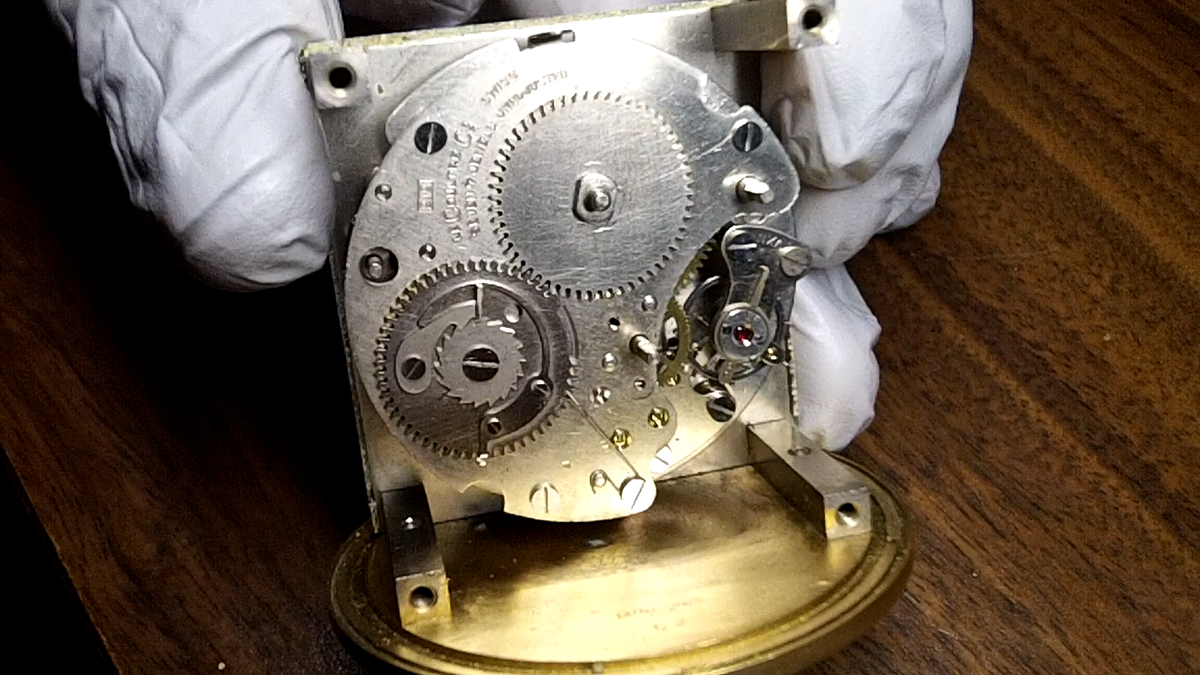 Vintage Swiss Jaeger Lecoultre Memovox Alarm 8 Days Clock Luxury