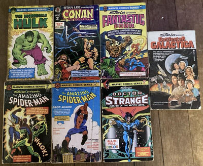 Stan Lee Presents Pocket Comics Lot Marvel Hulk Conan FF Spider-Man