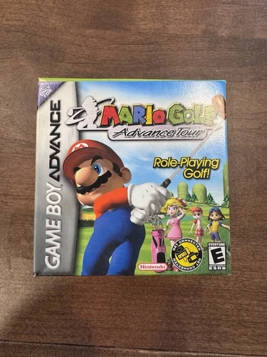 Mario Golf Advance Tour (Nintendo Game Boy Advance, 2004) Box, Game and Manual!