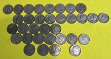 LOT OF 33 SILVER DIMES US & CANADA 2.118 ASW EARLY 1900’S~1961 .5~.925 FINENESS